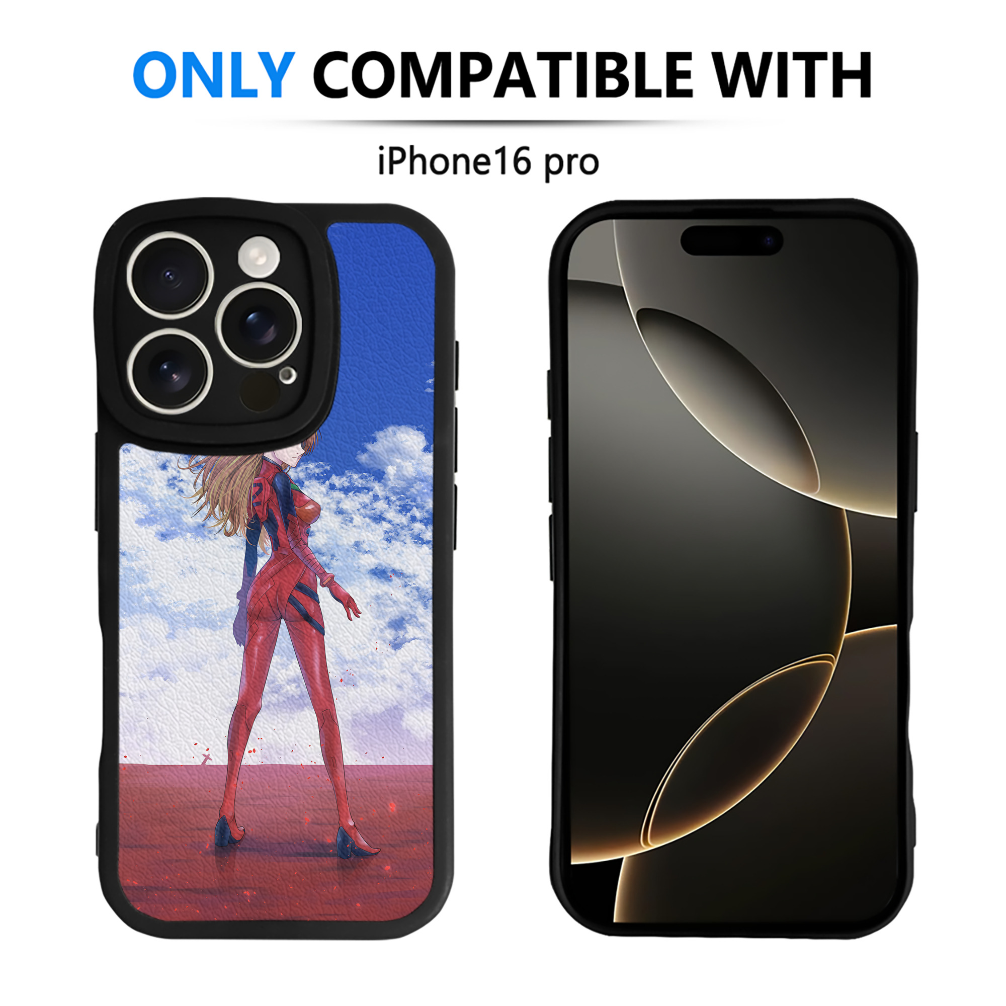 （画像用） EVA 新世紀エヴァンゲリオン 【iPhone 16シリーズ対応】シリコンスマホケース（レザー調） 材質：シリコン
